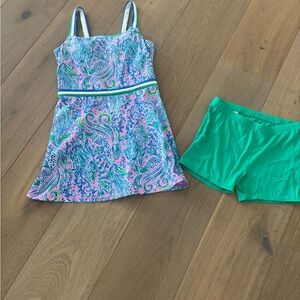 Lilly Pulitzer Paisley Swim Dress Set